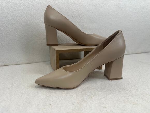 Marc Fisher LTD Shoes - Marc Fisher LTD Zala Block Heel Pump SZ 5 Workwear Classic Neutral Minimalist